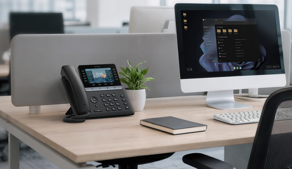 Téléphone de bureau professionnel YEAHLINK pour système téléphonique